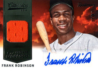 Frank Robinson Autographed 2014 Panini Classics Jersey Card