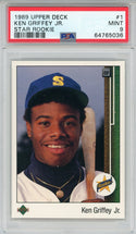 Ken Griffey Jr. 1989 Upper Deck Rookie Card #1 (PSA Mint 9)