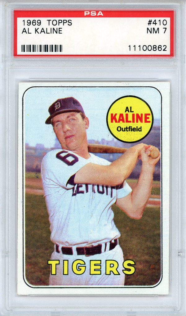 Al Kaline 1969 Topps Card #410 (PSA NM 7)