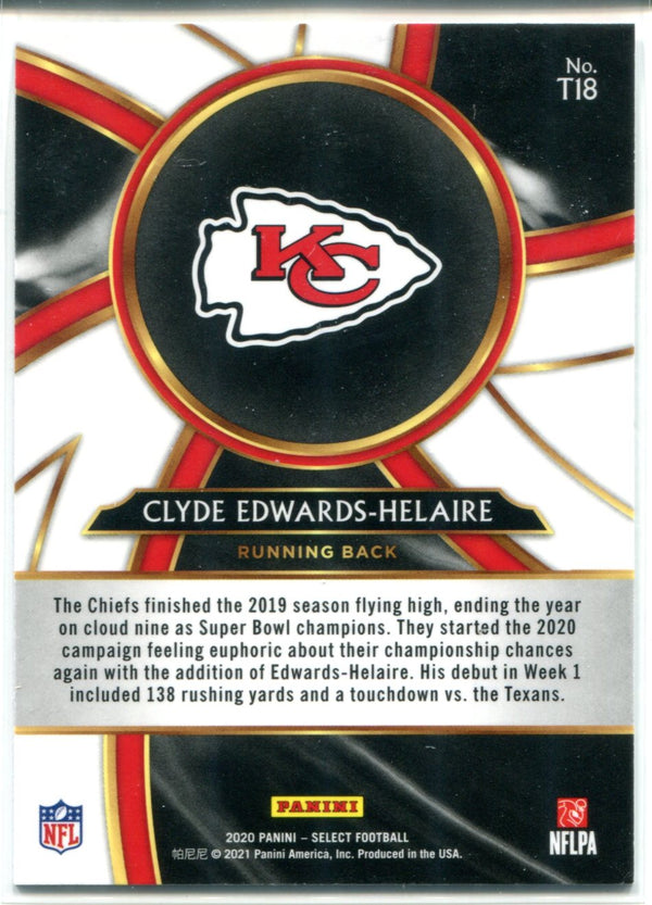 Clyde Edwards-Helaire 2020 Panini Select TurboCharged Rookie Card #T18