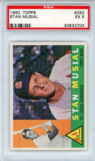 Stan Musial 1960 Topps Card #250 (PSA EX 5)