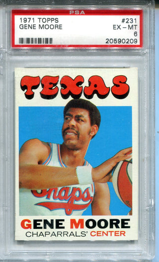 Gene More 1971 Topps #231 PSA EX-MT 6 Card