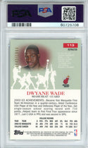 Dwyane Wade 2003 Topps Pristine Refractor Card #113 (PSA Gem Mint 10)