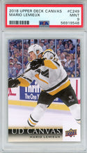 Mario Lemieux 2018 Upper Deck Canvas Card #C249 (PSA)