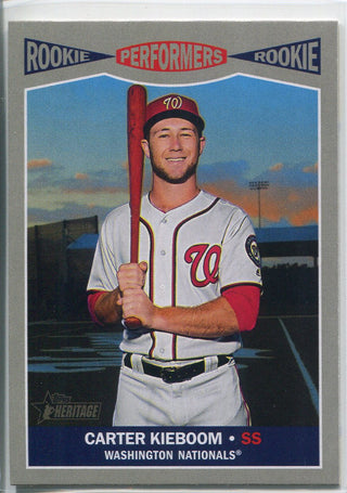 Carter Kieboom 2019 Topps Heritage Rookie Performers Card