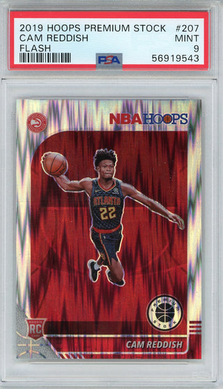 Cam Reddish 2019 Panini Hoops Premium Stock Flash Rookie Card #207 (PSA)