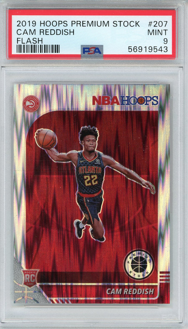 Cam Reddish 2019 Panini Hoops Premium Stock Flash Rookie Card #207 (PSA)