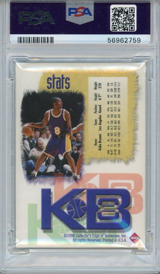 Kobe Bryant 1998 Collector's Edge Impulse KB8 Holofoil Card #2 (PSA)