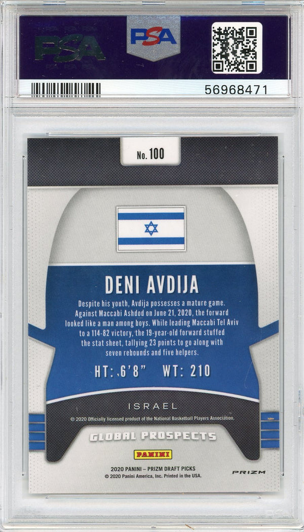 Deni Avdija 2020 Panini Prizm DP Silver Rookie Card #100 (PSA)