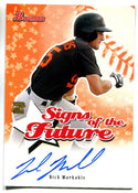 Nick Markakis 2004 Bowman Signs of the Future Autographed Card