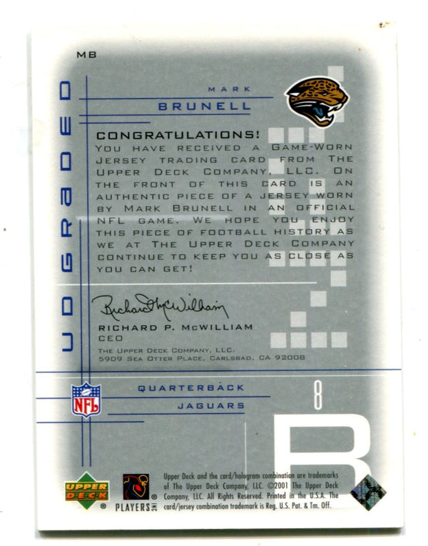 Mark Brunell 2001 Upper Deck Graded Jersey Card #MB