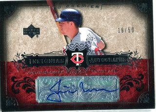 Justin Morneau 2007 Upper Deck Insignias Autographed Card