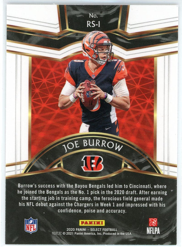 Joe Burrow 2020 Panini Select Rookie Selections Card #RS-1