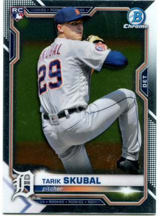 Tarik Skubal Bowman Chrome Rookie 2021