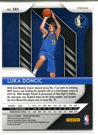 Luka Doncic 2018-19 Panini Prizm Red, White & Blue Rookie Card