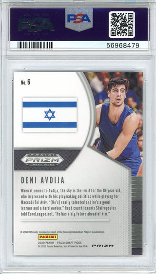 Deni Avdija 2020 Panini Prizm DP Red Ice Rookie Card #6 (PSA)