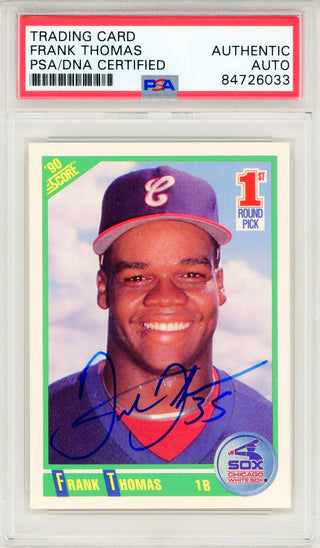 Frank Thomas Autographed 1990 Score Card #663 (PSA Auto)