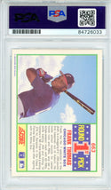 Frank Thomas Autographed 1990 Score Card #663 (PSA Auto)