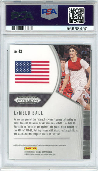 LaMelo Ball 2020 Panini Prizm DP Rookie Card #43 (PSA)