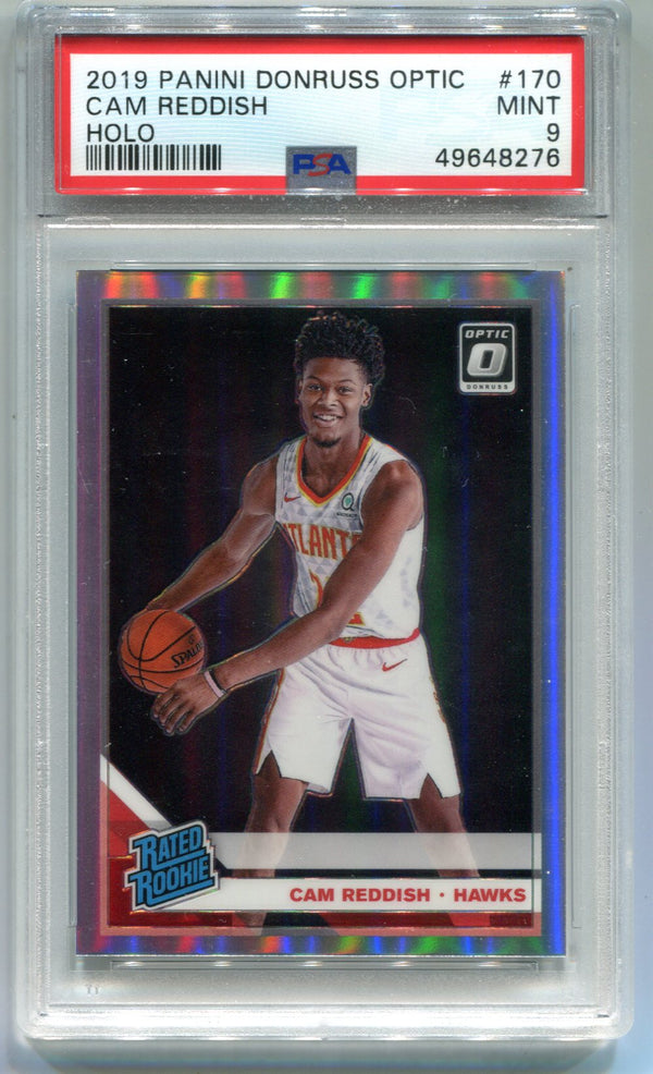 Cam Reddish 2019 Panini Donruss Optic Holo (PSA Mint 9)