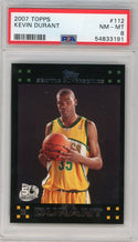 Kevin Durant 2007-08 Topps Black Border #112 PSA NM-MT 8 RC