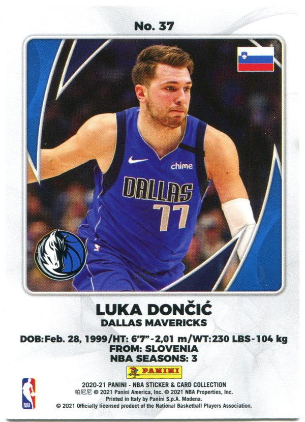 Luka Doncic Panini Sticker and Card Collection