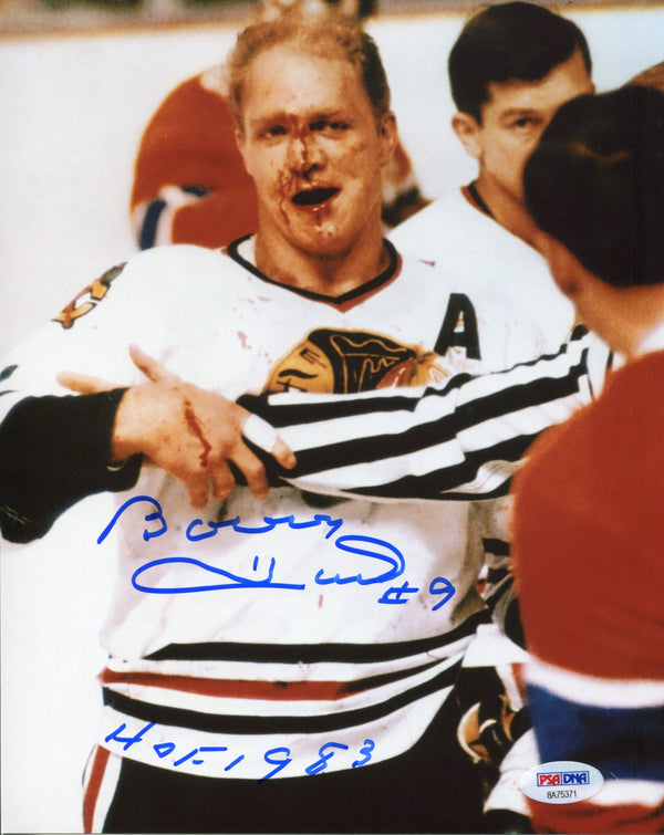 Bobby Hull "HOF 1983" Autographed 8x10 Photo (PSA)