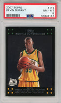 Kevin Durant 2007-08 Topps Black Border #112 PSA NM-MT 8 RC