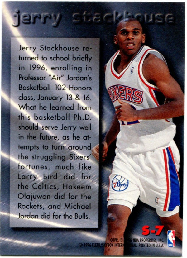 Jerry Stackhouse Scrapbook Fleer Metal 95-96