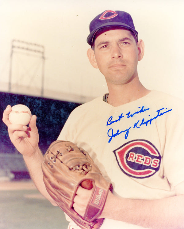 Johnny Klippstein Autographed 8x10 Baseball Photo