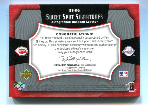 Ken Griffey Jr. Autographed Sweet Spot Signatures Card #79/175