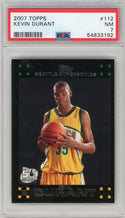 Kevin Durant 2007-08 Topps Black Border #112 PSA NM 7