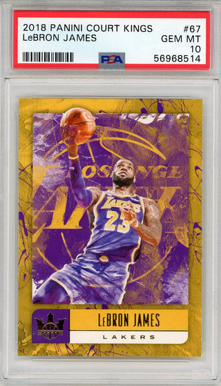 LeBron James 2020 Panini Court Kings Card #67 (PSA)