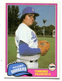 Fernando Valenzuela 1981 Topps #850 Rookie Card