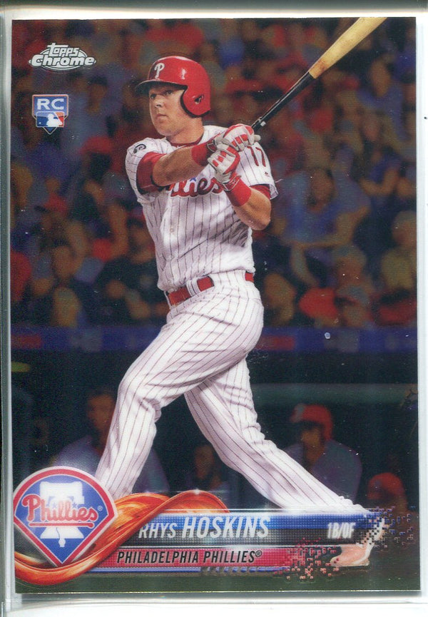 Rhys Hoskins 2018 Topps Chrome Rookie Card