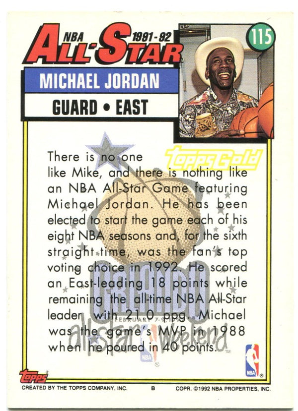 Michael Jordan Topps NBA All Star