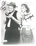 Art Carney & Joyce Randolph Autographed 8x10 Photo (JSA)