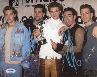 Joey Fatone & Chris Kirkpatrick Autographed MTV Awards 8x10 Photo (PSA)