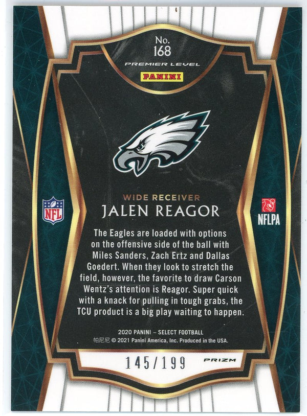 Jalen Reagor 2020 Panini Select Premier Level Tri Color Rookie Card #168