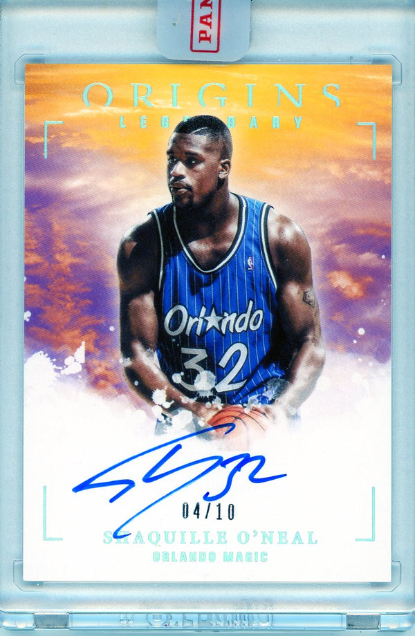 Shaquille O'Neal Autographed 2020-21 Panini Origins Legendary Card #LA-SON