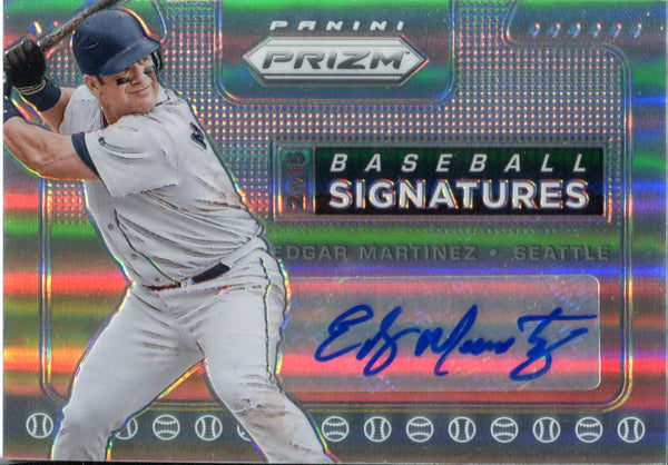 Edgar Martinez Autographed 2015 Panini Prizm Card