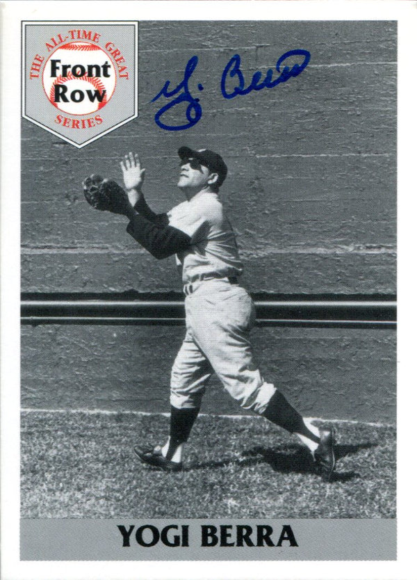 Yogi Berra Autographed 1992 Front Row Card