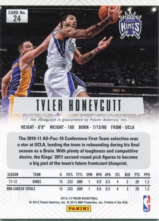 Tyler Honeycutt Autographed 2012-13 Panini Prizm Card