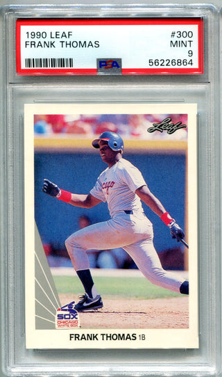 Frank Thomas 1990 Leaf #300 PSA Mint 9 Card