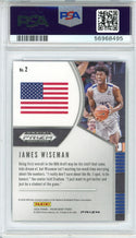 James Wiseman 2020 Panini Prizm DP Red Ice Rookie Card #2 (PSA)