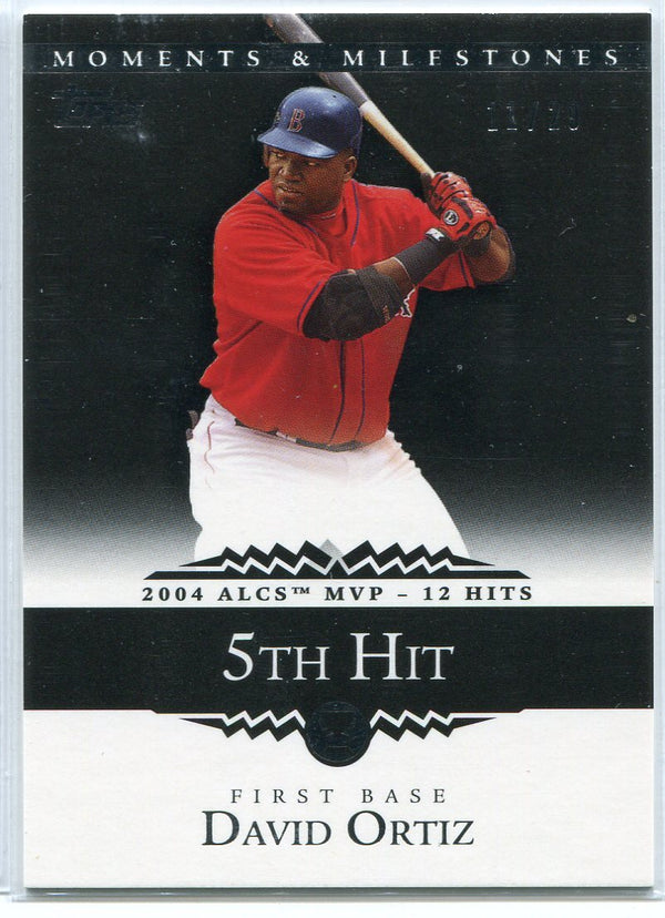 David Ortiz 2007 Topps Moments & Milestones ALCS 5th Hit Card 11/29