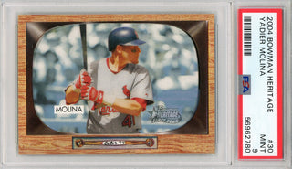 Yadier Molina 2004 Bowman Heritage Rookie Card #30 (PSA)