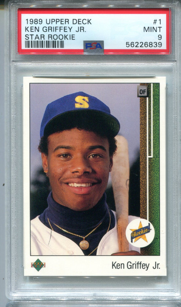 Ken Griffey Jr. 1989 Upper Deck Star Rookie #1 PSA Mint 9 Card