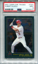 Albert Pujols 2001 Topps Chrome Traded #T247 PSA Mint 9 RC