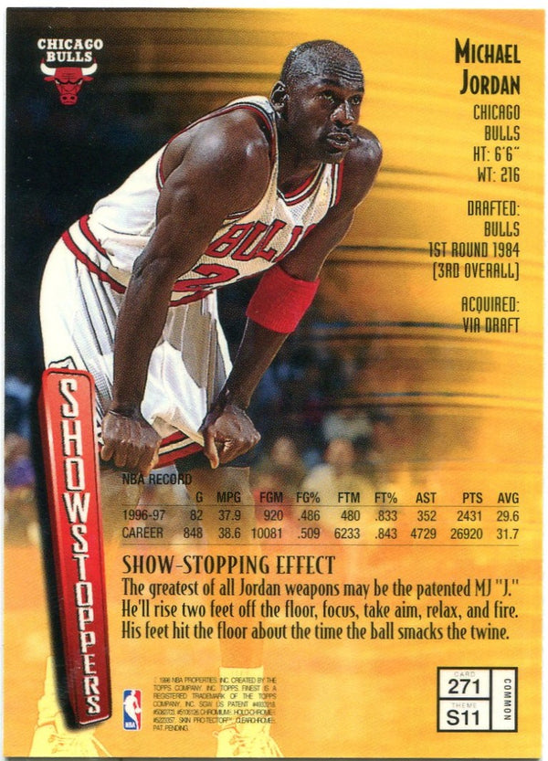 Michael Jordan Topps Showstoppers